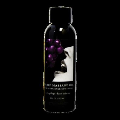 Earthly body - 60 ml - Grape Edible Massage Oil -