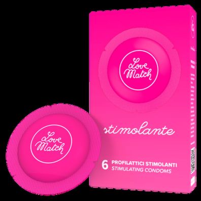 Love Match - Stimolante - Ribs and Dots Condoms -