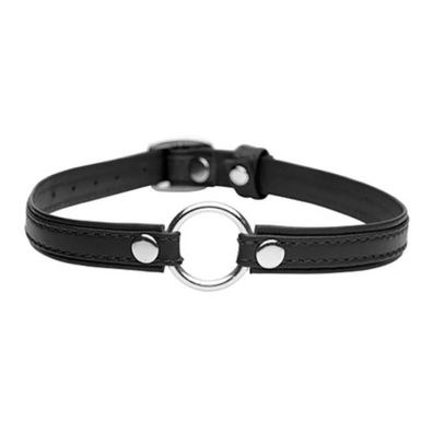 XR Brands - Slim Leather Collar with O-ring