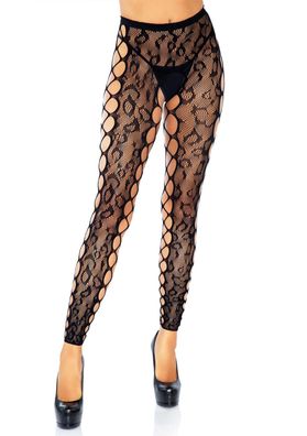 Leg Avenue - Footless Crotchless Tights - O/ S -