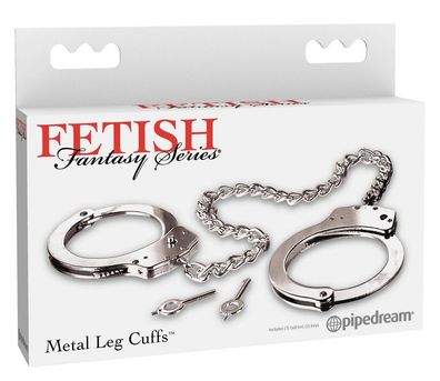 Fetish Fantasy Series - FFS Metal Leg Cuffs Silver