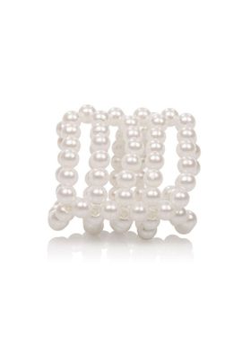 CalExotics - Pearl Stroker Beads Small - Weiß -