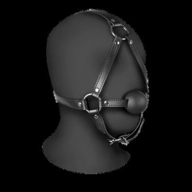 Ouch! by Shots - Head Harness with Solid Ball Gag