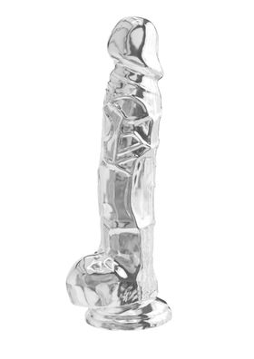 Toyjoy - Clear Dildo with Balls 8 Inch - Transpare