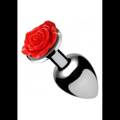 XR Brands - Red Rose - Butt Plug - Medium