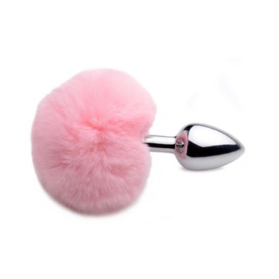 XR Brands - Fluffy Bunny Tail - Anal Plug - Pink