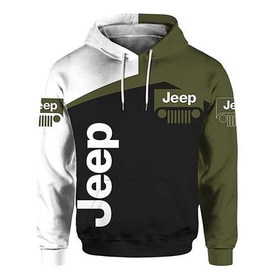 Herren 3D Sweatshirt Hoodie Druck Jeep Autorennen Kapuzenpullover
