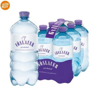 Vöslauer Mineralwasser Prickelnd 1,0L - 4 Varianten