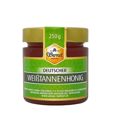 Honig Wernet Traditionsimker im Schwarzwald Deutscher Weißtannenhonig im 250g Glas