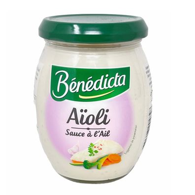 Bénédicta Aïoli Sauce à l'Ail (260g) - Mediterraner Genuss mit Knoblauchmayonnaise