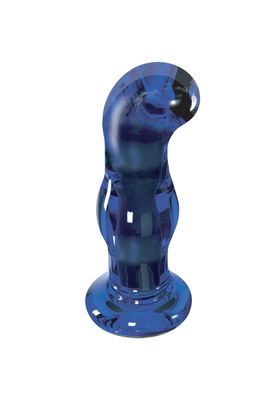 Toyjoy - Gleaming Vibrating Glass Plug - Blau -