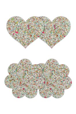NS Novelties - PRETTY Pasties HEART AND FLOWER GLO