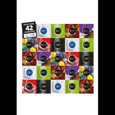 EXS - EXS Variety Pack 1 - Condoms - 42 Pieces