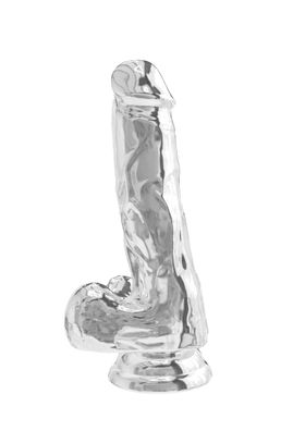 Toyjoy - Clear Dildo with Balls 6 Inch - Transpare