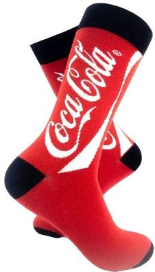 Coca-Cola Socken - Ikonische Prickelnde 360° Coca Cola Motiv Charakter Socken