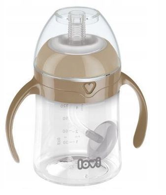Lovi Babys Trinkbecher mit Anti-Tropf-Strohhalm, 150ml