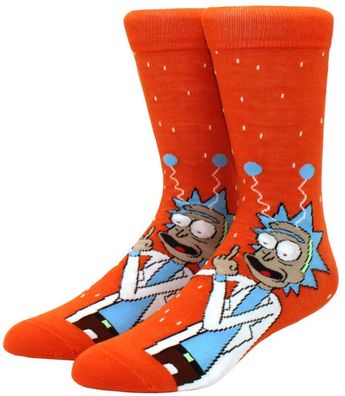 Rick & Morty Cartoon Socken - Ricks Fuck You Lustige 360° Motiv Heroes Socken Socks