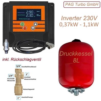 Inverter Intelligente bedarfsorientierte Pumpensteuerung für Tiefbrunnenpumpe + SET