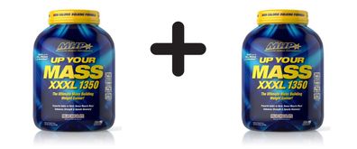 2 x MHP Up Your Mass XXXL 1350, Milk Chocolate - 2780g