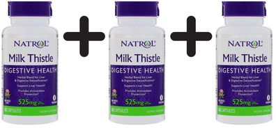 3 x Milk Thistle Advantage, 525mg - 60 vcaps