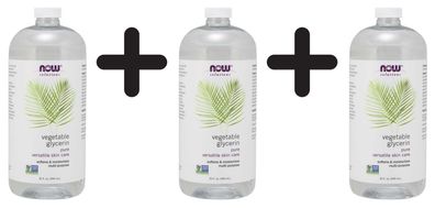 3 x Vegetable Glycerine - 946 ml.