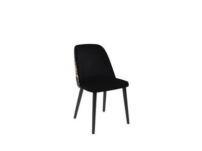 BLACK RED WHITE Stuhl Aka | Esszimmerstuhl Küchenstuhl | 57 x 48 x 79 cm, Schwarz