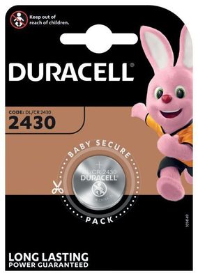 Duracell DUR030398 Knopfzelle Lithium - CR 2430, 3 V