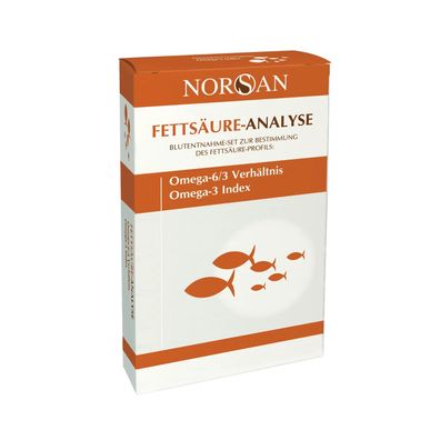 Norsan Fettsäure Analyse Omega-6/3 Verhältnis Omega-3 Index Blutentnahmeset