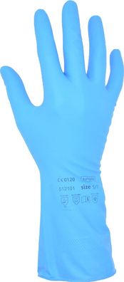Bingold Schutzhandschuh Latex, extrem robust, blau, Kat.3, 300mm, 1 ...