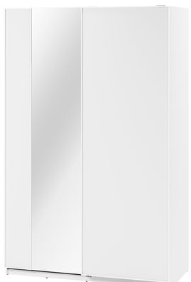 Schwebetürenschrank MAXI MX-02 Kleiderschrank 150x235x71 cm Schrank mit Spiegel Weß