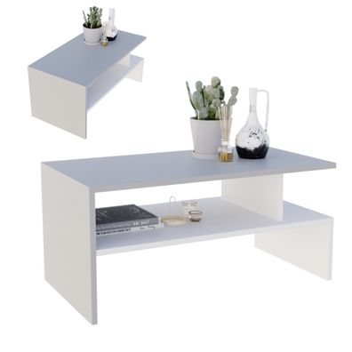 CraftPAK moderner & stabiler Couchtisch für Wohnzimmer aus Holzwerkstoff 50/45/93cm