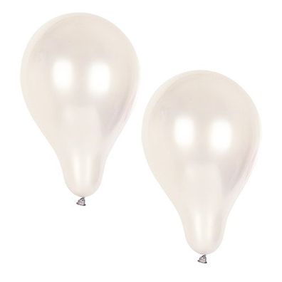 10 Luftballons 25cm Durchmesser silber
