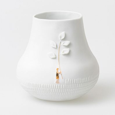 Bildergeschichten Vase "Pflücken" Ø 11 cm Blumenvase - Räder Design