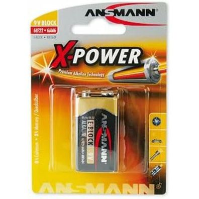 10 Ansmann Batterie X-POWER E-Block 9,0 V