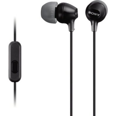 Sony Kopfhörer MDR-EX15APB In-Ear schwar In-Ear Smartphones schwarz