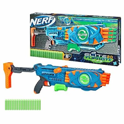 Nerf Elite 2.0 Flipshots Flip-16, Nerf Gun (blaugrau/ orange)