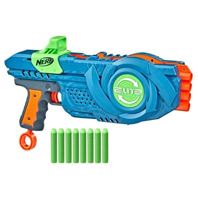 Nerf Elite 2.0 Flipshots Flip-8, Nerf Gun (blaugrau/ orange)