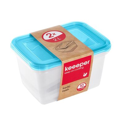 Lebensmittelbehälter Vorratsdosen Behältern Box Set 2 x 2 L Fredo Fresh