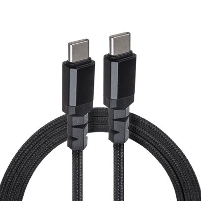 USB-Kabel Ladekabel Kabel Daten Kabel Power Delivery 100 W 5 A 1 m schwarz