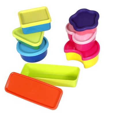 Mini Lunchboxen Behälter Aufbewahrung 7er-Set Lunchbox Tiny Boxes Mehrfarbig