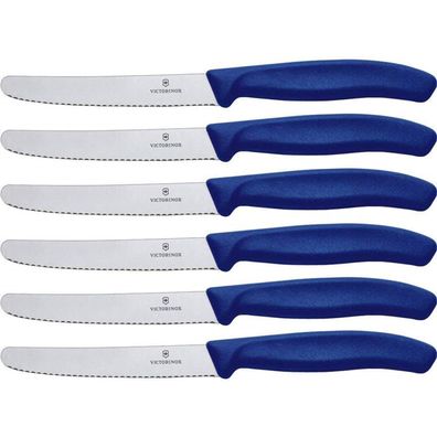 Tischmesser Messer Funktional Langlebig Ergonomisch 6 Teilig Blau Tischset
