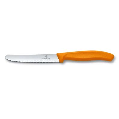 Brötchenmesser Tomatenmesser Messer Einfach Unverzichtbar Kuchenmesser Orange