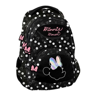 Paso Minnie Schulrucksack Seitentaschen Rucksack Reißverschlusstasche Gurte