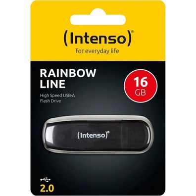 Intenso USB 16GB Rainbow LINE bk 2.0 - Intenso 3502470 - (PC Zubehoer / Speicher)