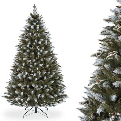 Weihnachtsbaum Tannenbaum verschneite Fichte Christbaum Kunststoffbaum Ständer