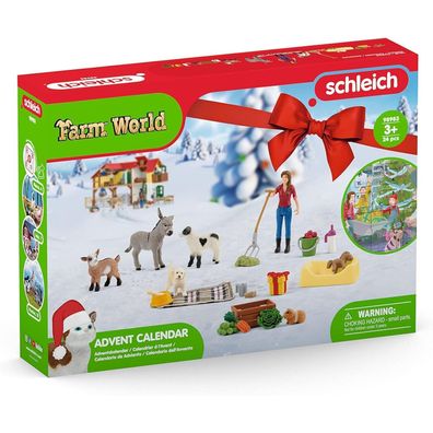 Adventskalender 2023 Schleich Farm World Tiere Figuren Kinder Geschenk