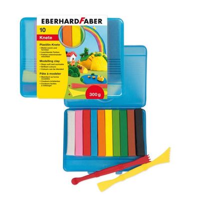 Eberhard Faber EF 572010 Boetseerklei 10 Kleuren In Bewaardoos