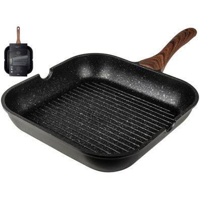 Gusta Granito Fuerte Stone Grillpan 28 cm Zwart/Bruin