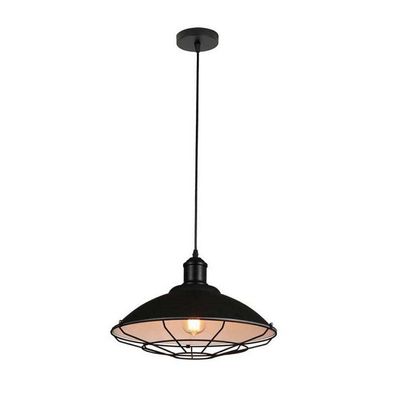 Homestyle Pro MK106 BB Industri&eumlle Hanglamp 40x25 cm Zwart/Wit/Metaal