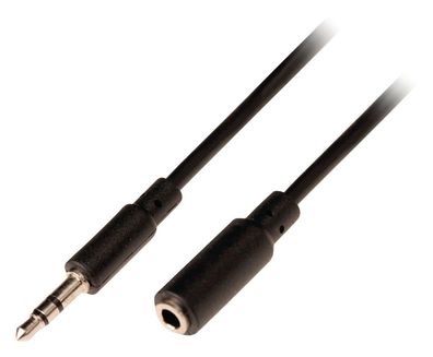 Valueline VLAP22050B20 Jack Stereo Audio Verlengkabel 3,5 mm Mannelijk 3,5 mm Vro